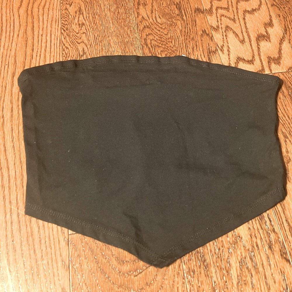 Black Cropped Tube Top